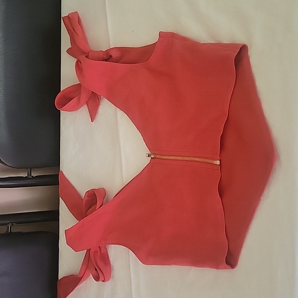 Cute crop top color redish orange - Picture 4 of 6